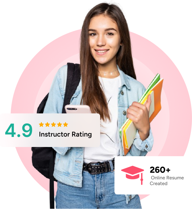 Student with backpack